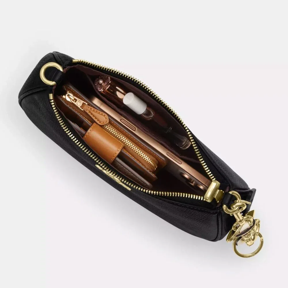 medium coach teri shoulder bag and charm wallet